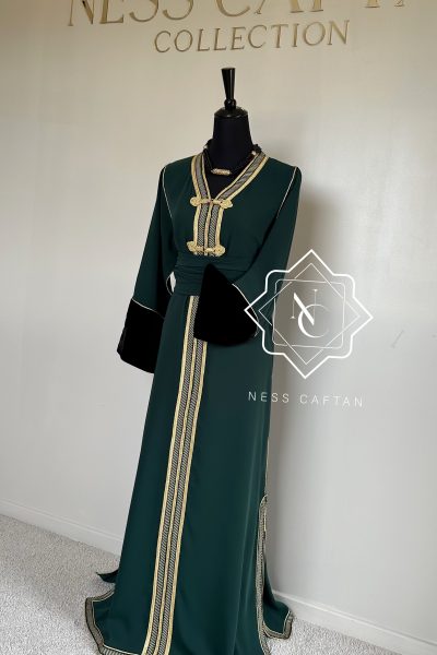 🧵🪡CAFTAN ANAE vert royal