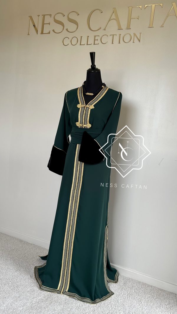 🧵🪡CAFTAN ANAE vert royal