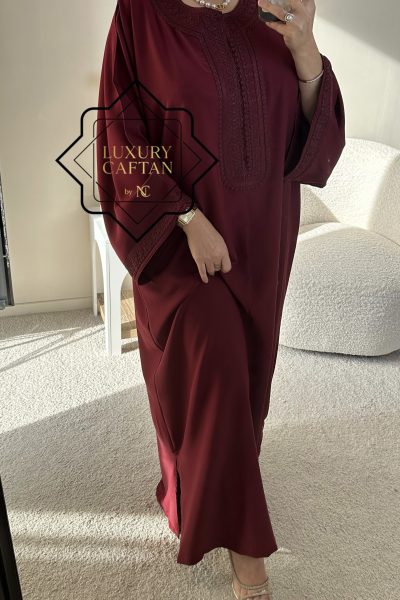 CAFTAN SOHANE ROUGE BORDEAU