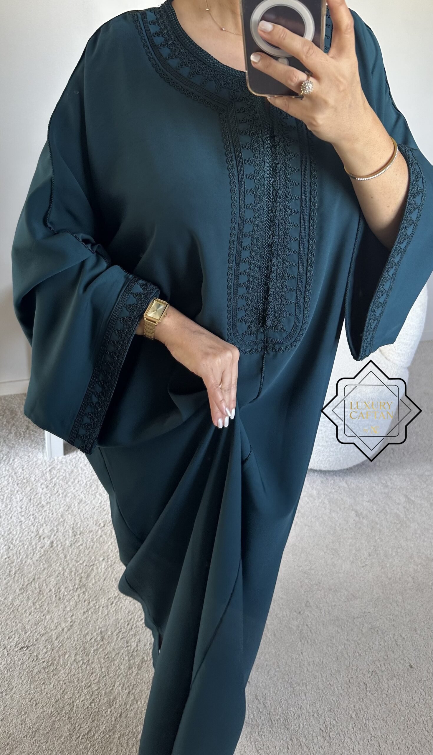 CAFTAN SOHANE VERT CANARD – Image 2