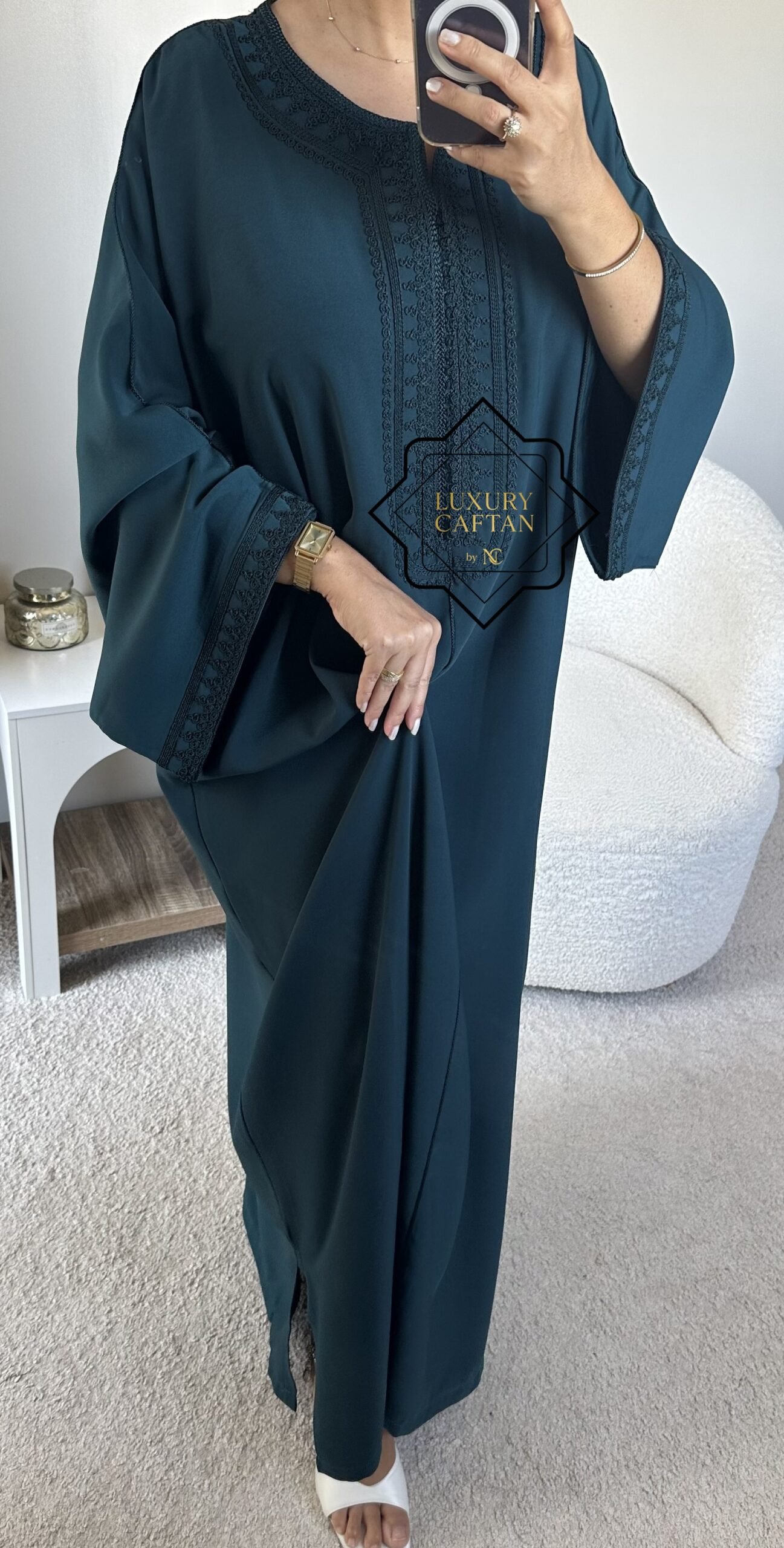 CAFTAN SOHANE VERT CANARD
