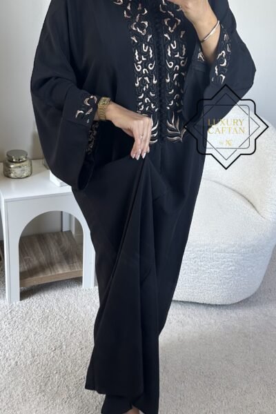 CAFTAN NOIR BRODÉ