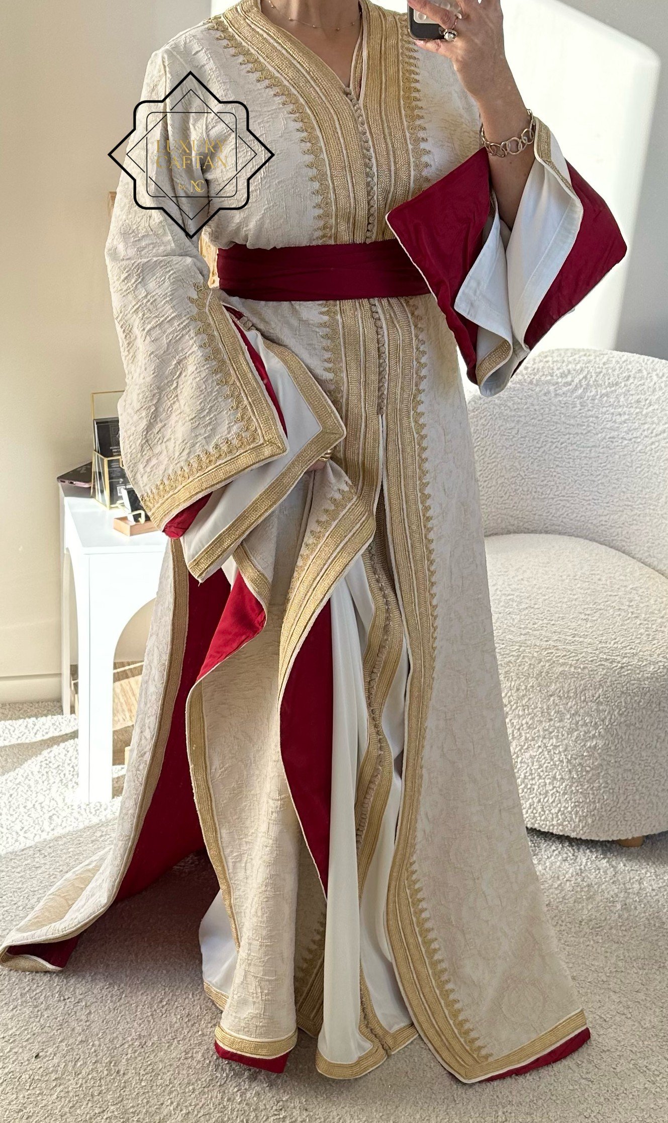 🧵🪡TAKCHITA Blanc Cassé & Rouge