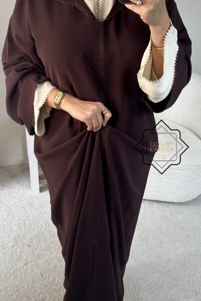 🧵🪡DJELLABA 2 PIECES MARRON