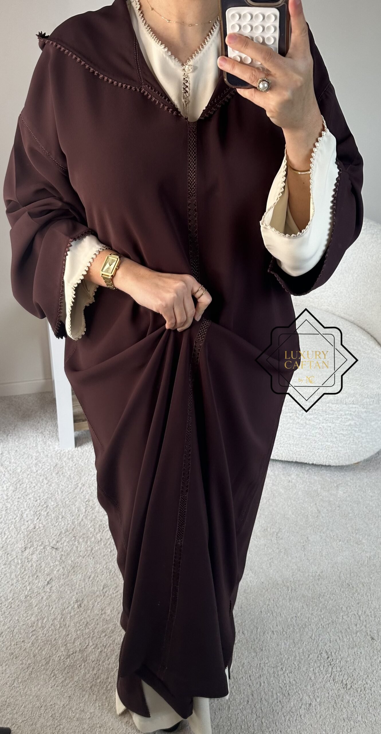 🧵🪡DJELLABA 2 PIECES MARRON