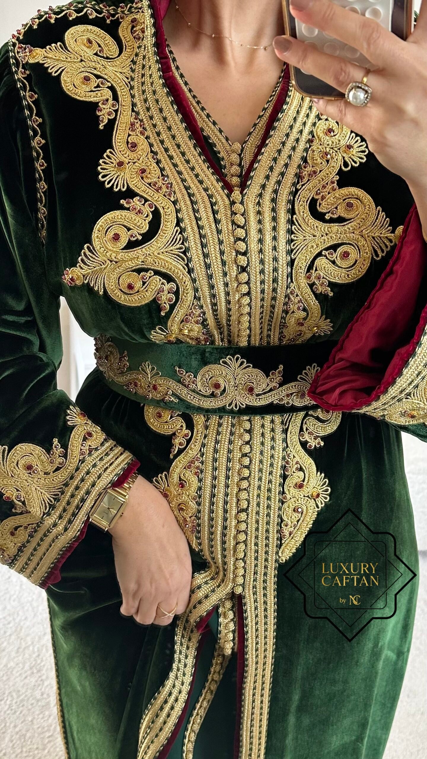 🧵🪡TAKCHITA NOURIA Vert Doré – Image 3