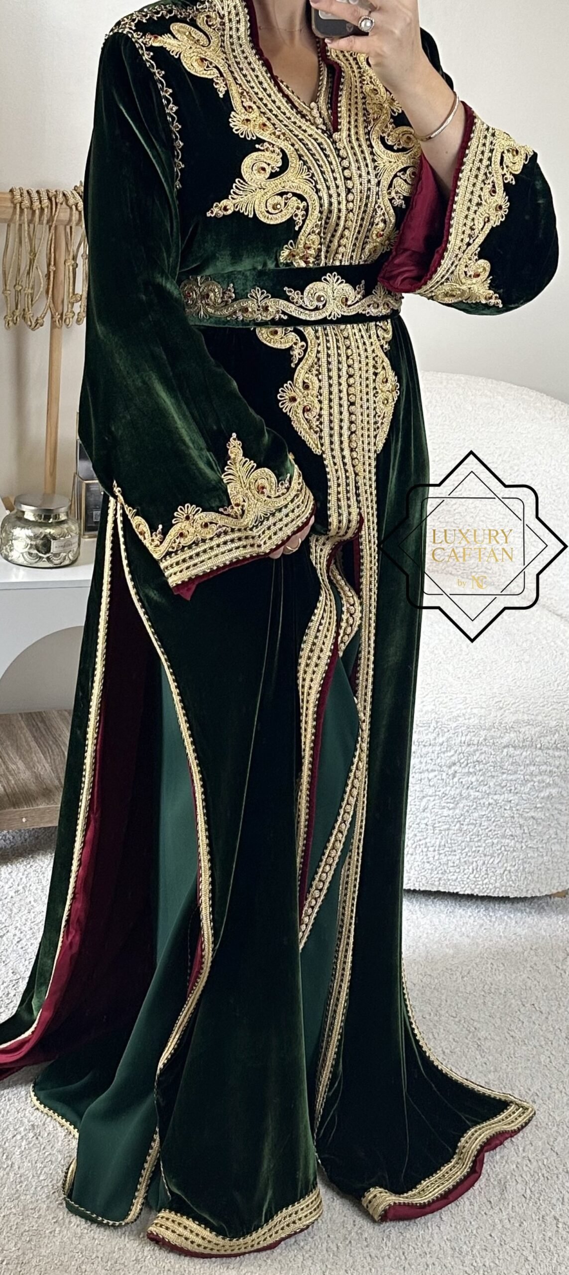 🧵🪡TAKCHITA NOURIA Vert Doré