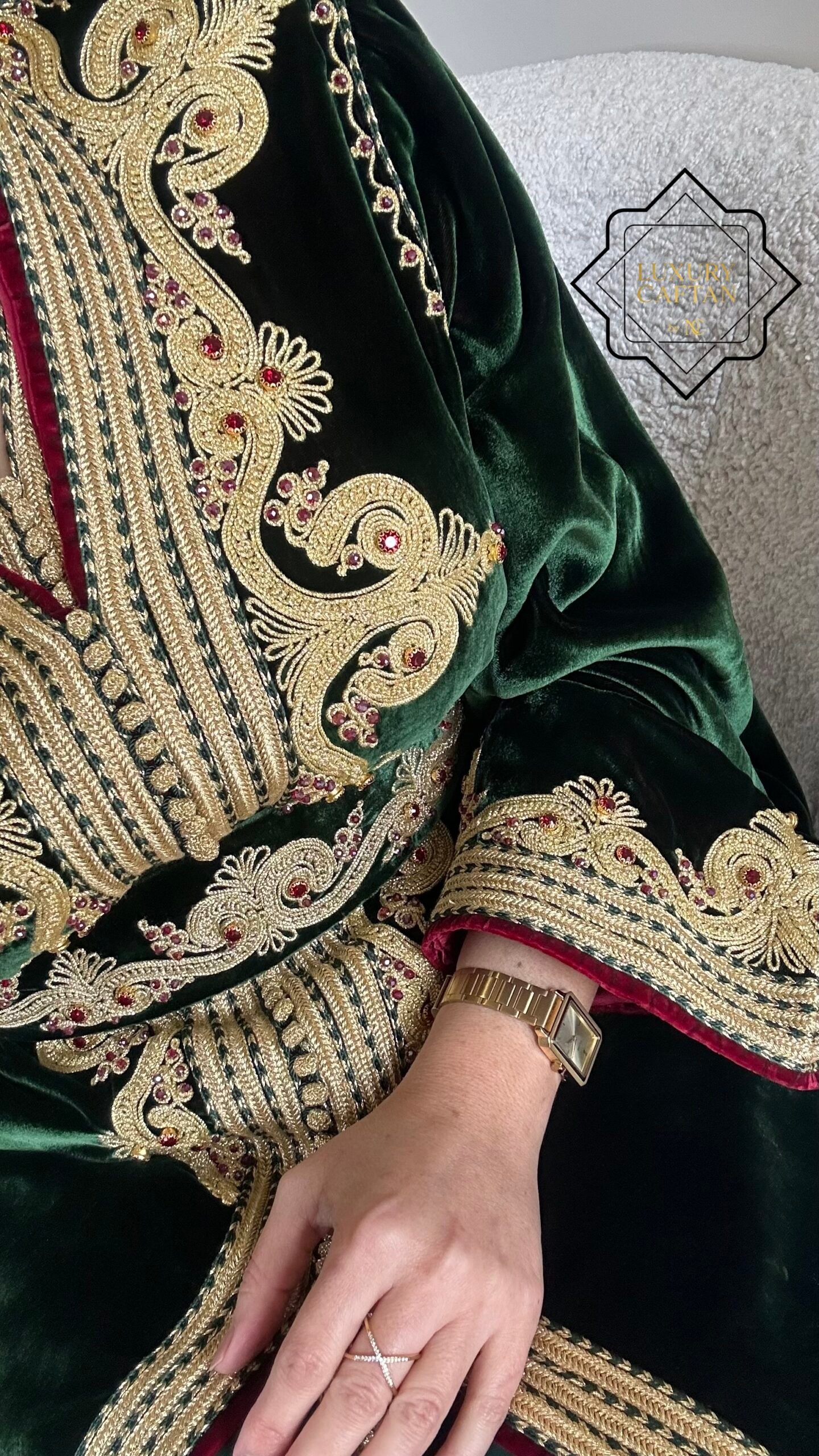 🧵🪡TAKCHITA NOURIA Vert Doré – Image 2